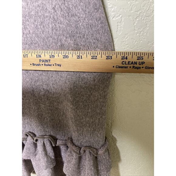 You & Me Sweater Knit Dress Heathered Pink 3/4 Sleeve Ruffle Hem Womens XL - Picture 9 of 11